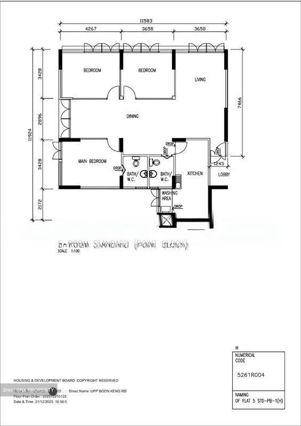 Blk 38 Upper Boon Keng Riverview (Kallang/Whampoa), HDB 5 Rooms #566231341